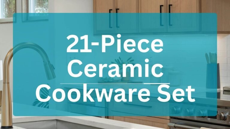 21-Piece Ceramic Cookware Set